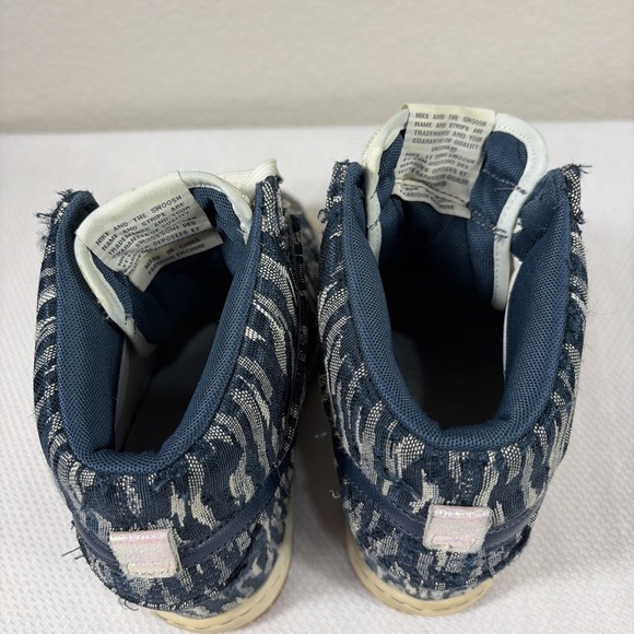 Nike Sky Dunk Hi Armory Navy Blue Womes Hidden Wedge Heel Shoes 585560 Size 8 - Picture 5 of 8